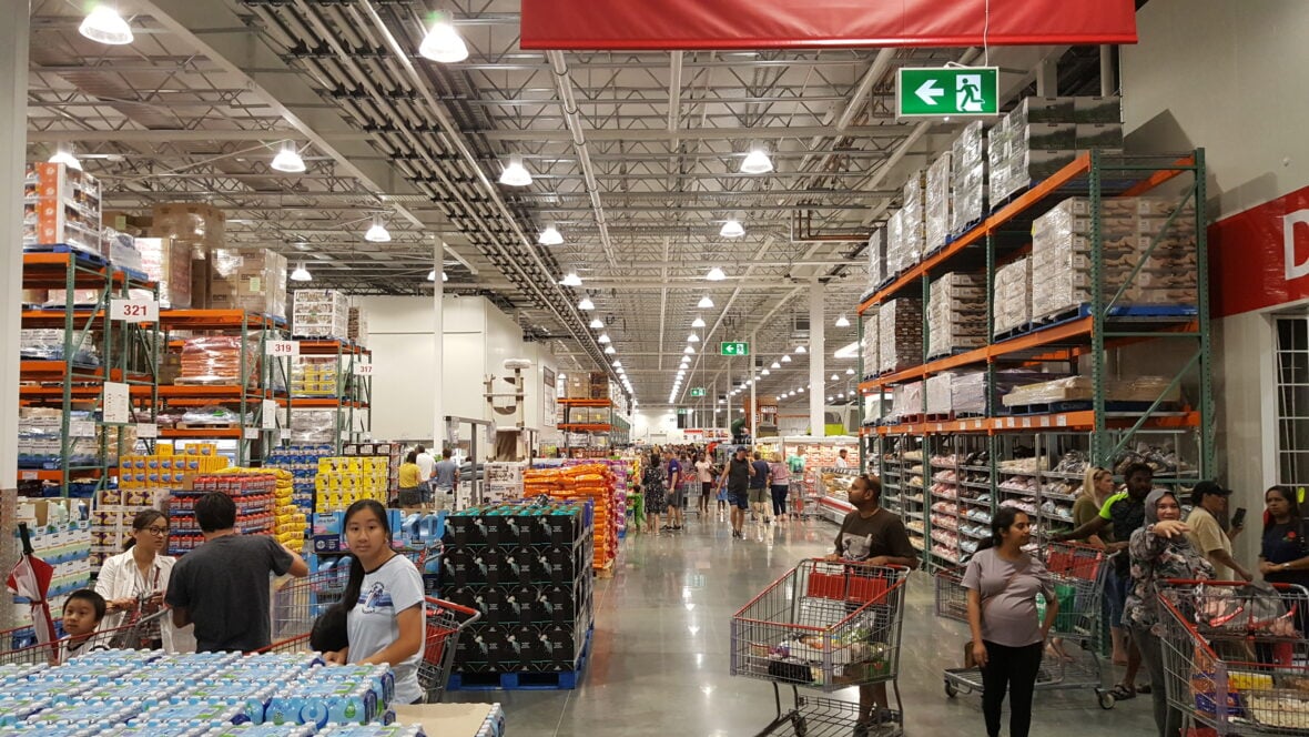 inside costco store / changing coming to Costco