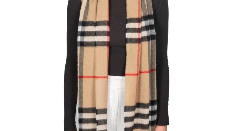Burberry Check Cashmere Scarf