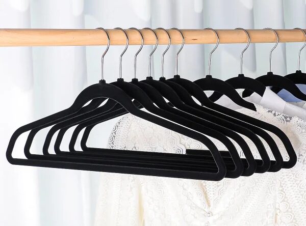 Flocked Hangers 100-Pack