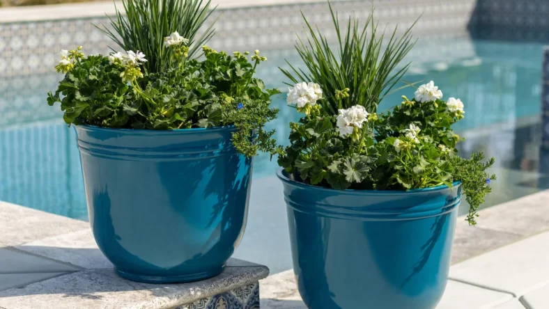 Theo Resin Planters by Trendspot, 2-pack