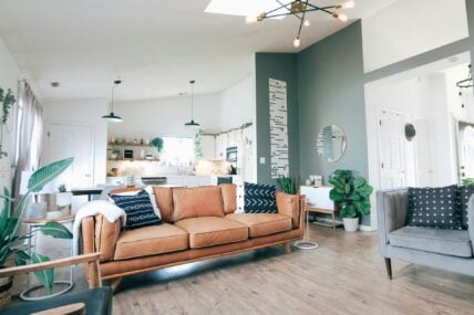 decorated living room / home decor at costco