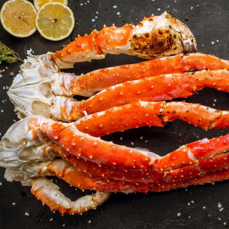 Alaska Glacier Golden King Crab Legs