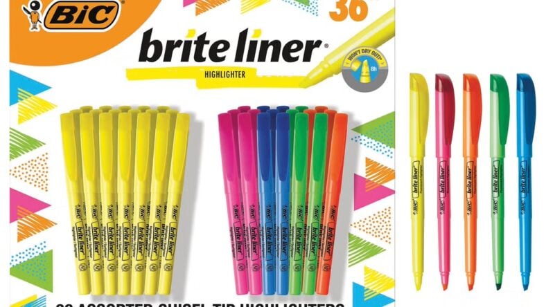BIC Brite Liner Assorted Highlighters