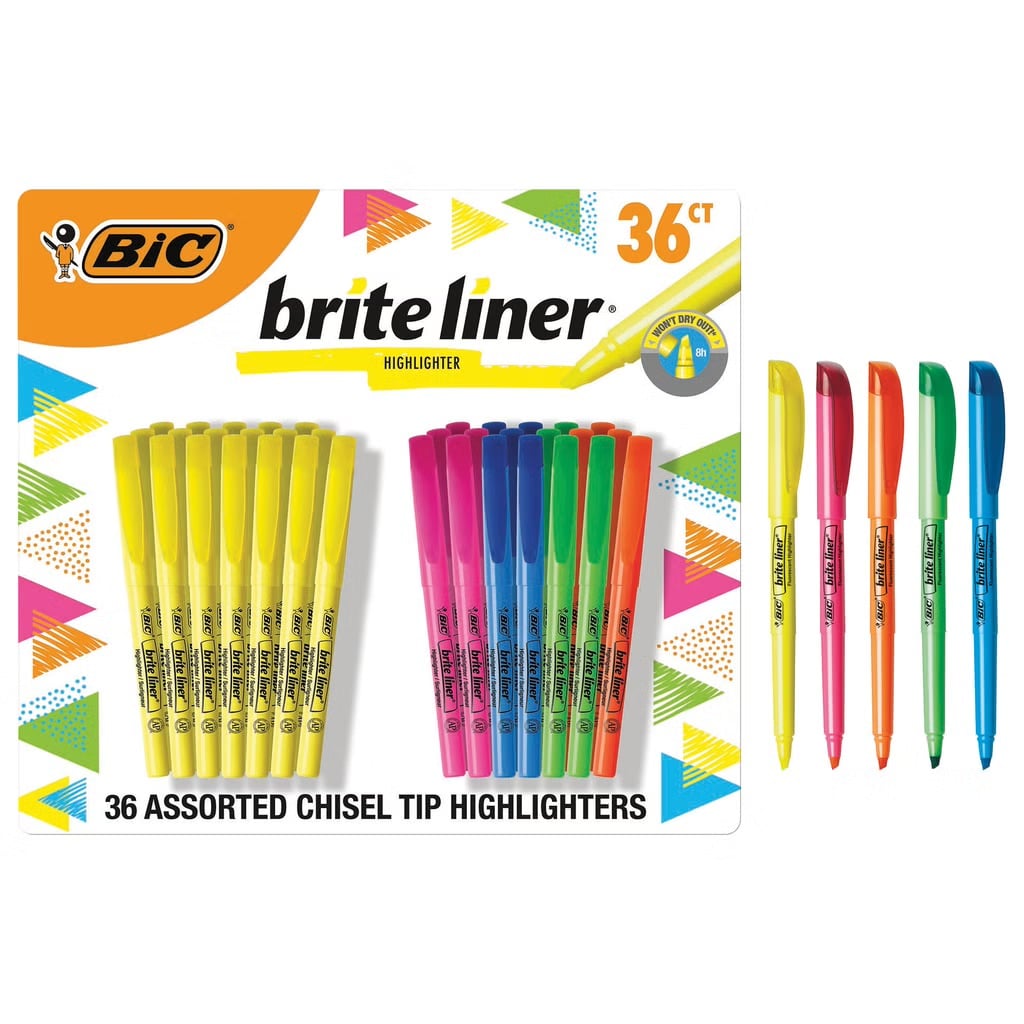 BIC Brite Liner Assorted Highlighters
