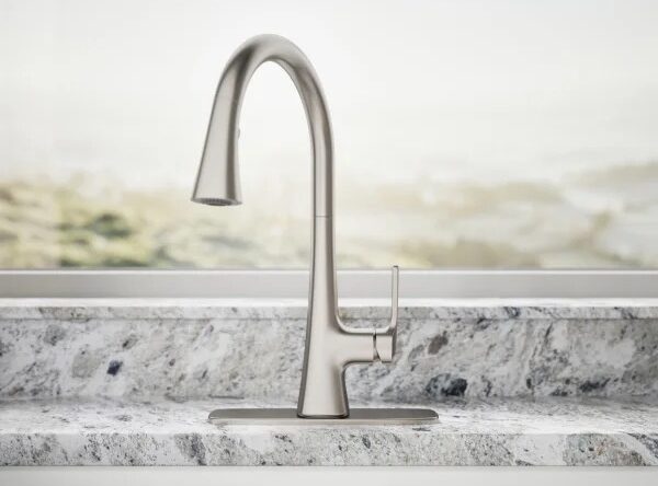 Kohler Guild Pull-down Kitchen Sink Faucet with Three-function Sprayhead