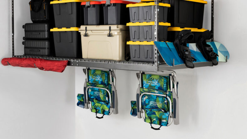 SafeRacks Overhead Garage Storage Combo Kit, Two 4 ft. x 8 ft. Racks