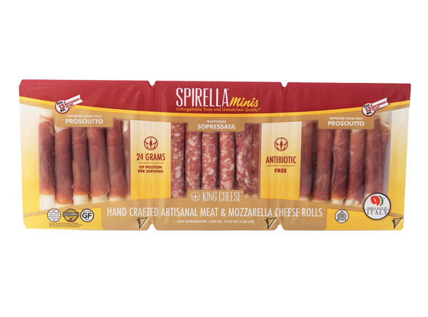 Spirella Minis Hand Crafted Artisanal Meat & Mozzarella Cheese Rolls