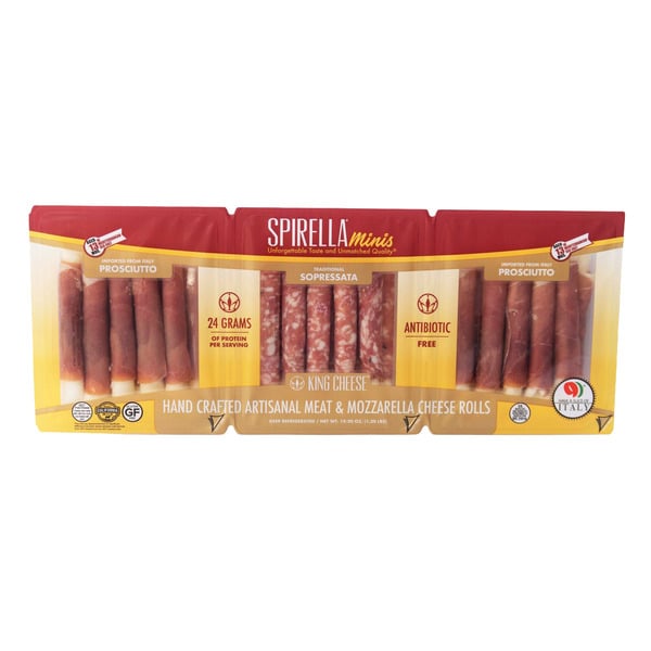 Spirella Minis Hand Crafted Artisanal Meat & Mozzarella Cheese Rolls