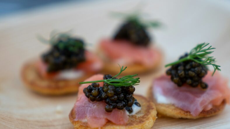 caviar dish / gourmet food at costco