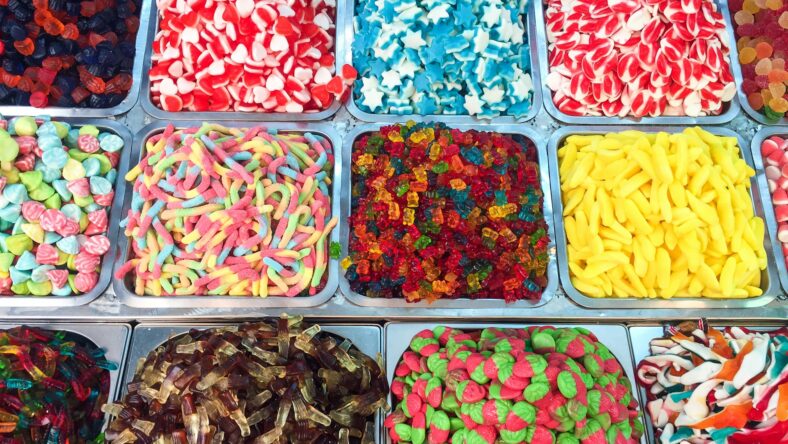 various types of candy