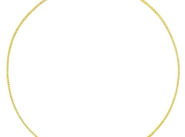 14kt Gold Diamond Cut Round Box Chain