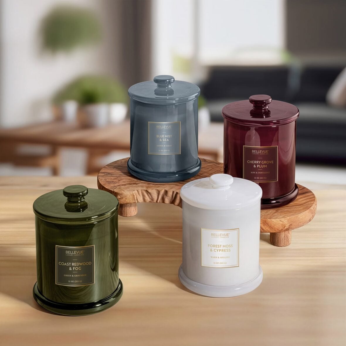 Bellevue Luxury 11 oz. Glass Candle