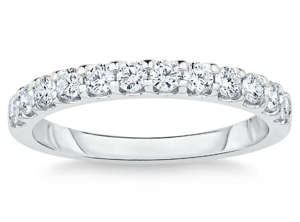 Round Brilliant 0.50 ctw VS2 Clarity, I Color Diamond 14kt Gold Band