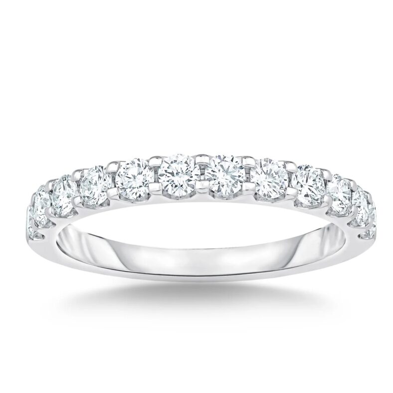 Round Brilliant 0.63 ctw VS2 Clarity, I Color Diamond Band