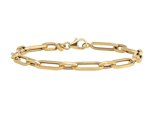 14kt Yellow Gold Paperclip Bracelet