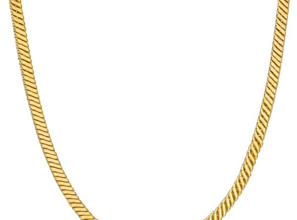 18kt Yellow Gold Snake Chain Necklace