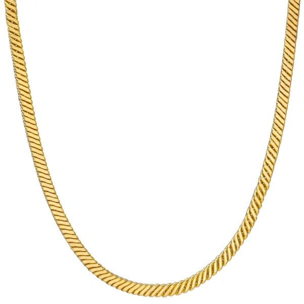 18kt Yellow Gold Snake Chain Necklace