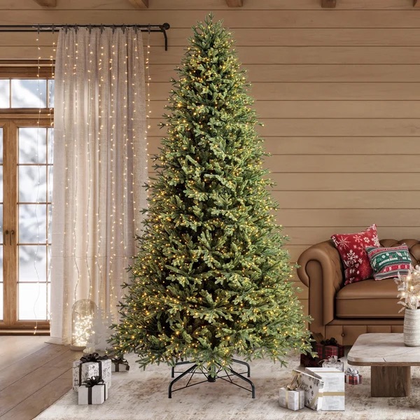 9-foot Pre-lit Slim Christmas Tree