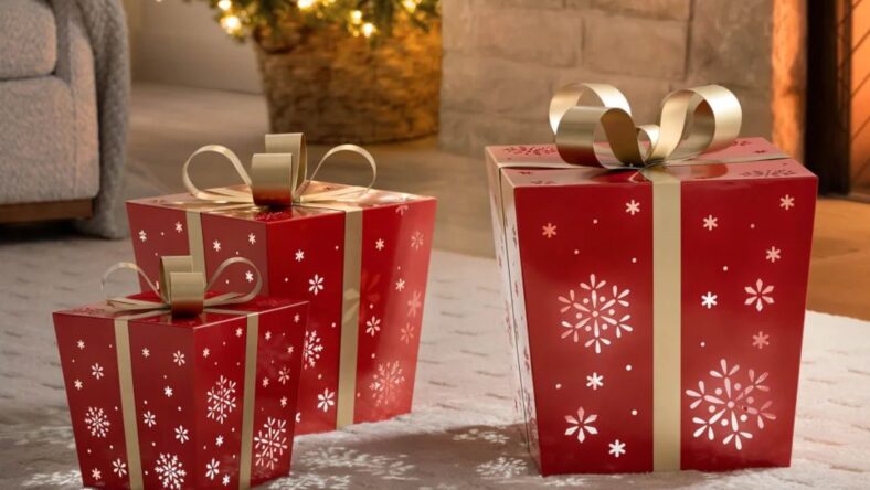 Metal Gift Light Boxes Costco