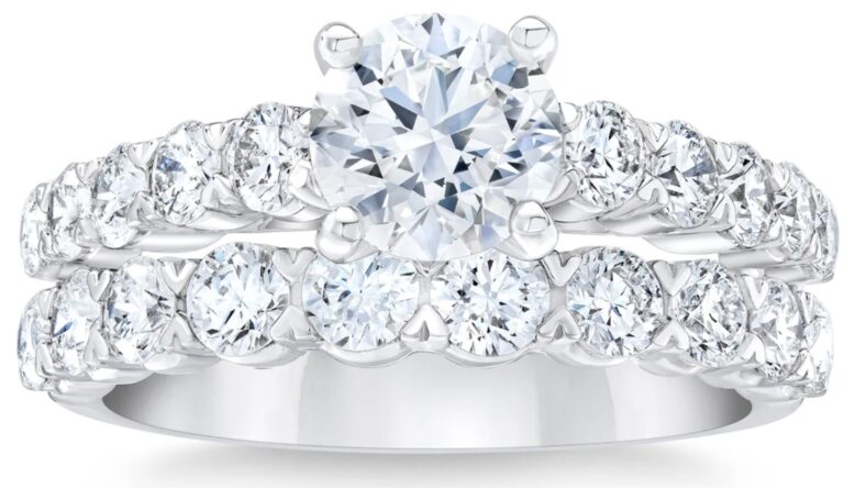 Round Brilliant 3.00 ctw Diamond Wedding Set