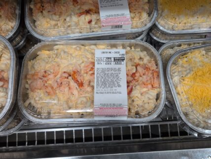 LOBSTER MAC & CHEESE PER LB Cold Water Lobster Meat Cavatappi Pasta at Costco - $6.99