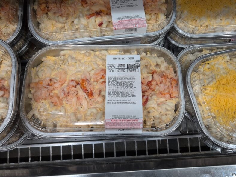 LOBSTER MAC & CHEESE PER LB Cold Water Lobster Meat Cavatappi Pasta at Costco - $6.99