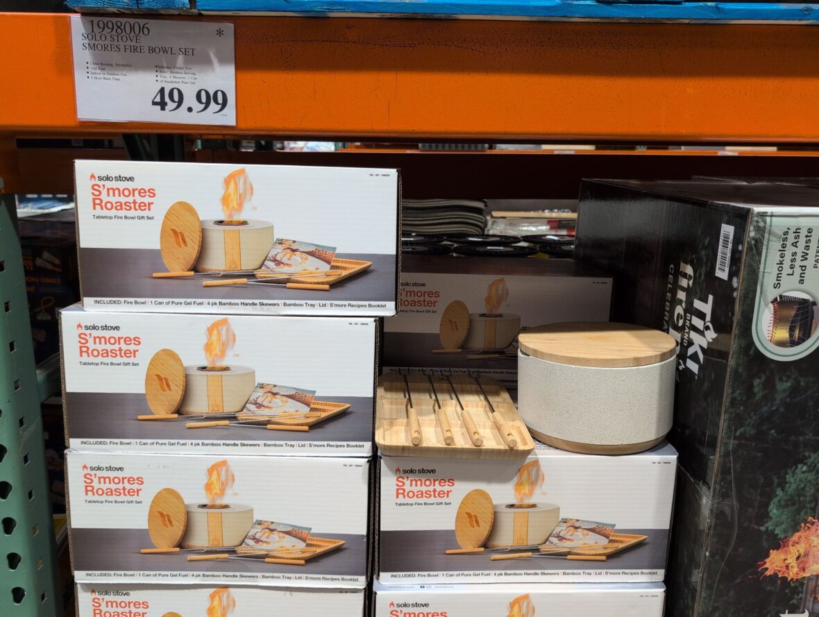 SOLO STOVĚ SMORES FIRE BOWL SET • Clean Burning, Smokeless •Gel Fuel at Costco - $49.99