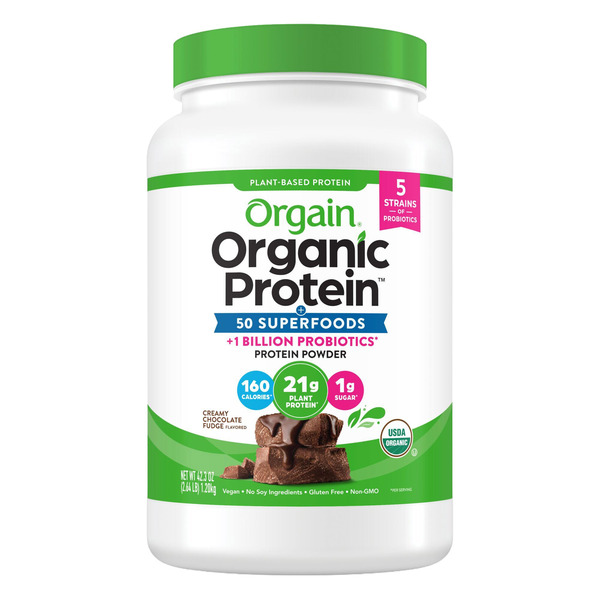 Orgain Organic Protein and Superfoods Plant Based Protein Powder