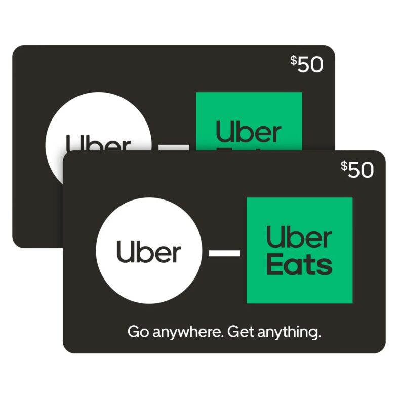 Uber $50 eGift Cards Set of 2