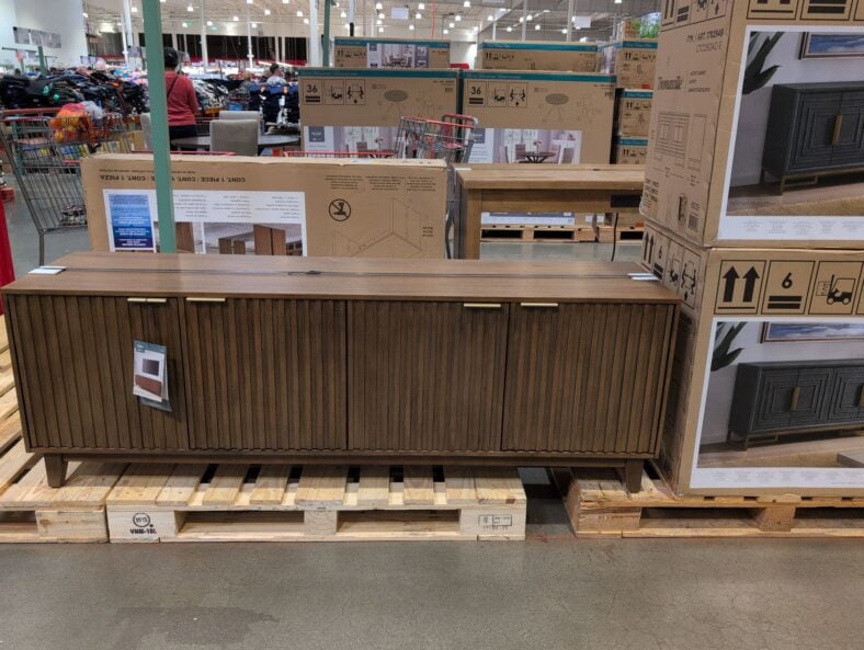 Bayside Furnishings Colin 72" Accent Console • Acacia Veneers at Costco