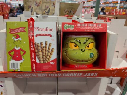 Grinch Cookie Jar- with Piroulines at Costco