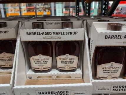 Organic Whistle Pig Barrel-age Maple Syrup at Costco