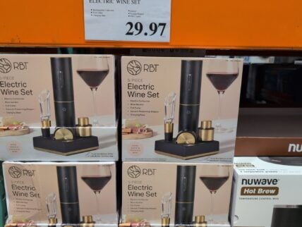 Rabbit Electric Wine Set •rechargeable Corkscrew Foil Cutter at Costco
