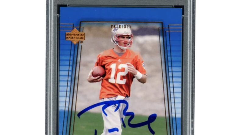 Tom Brady Autographed Rookie Card