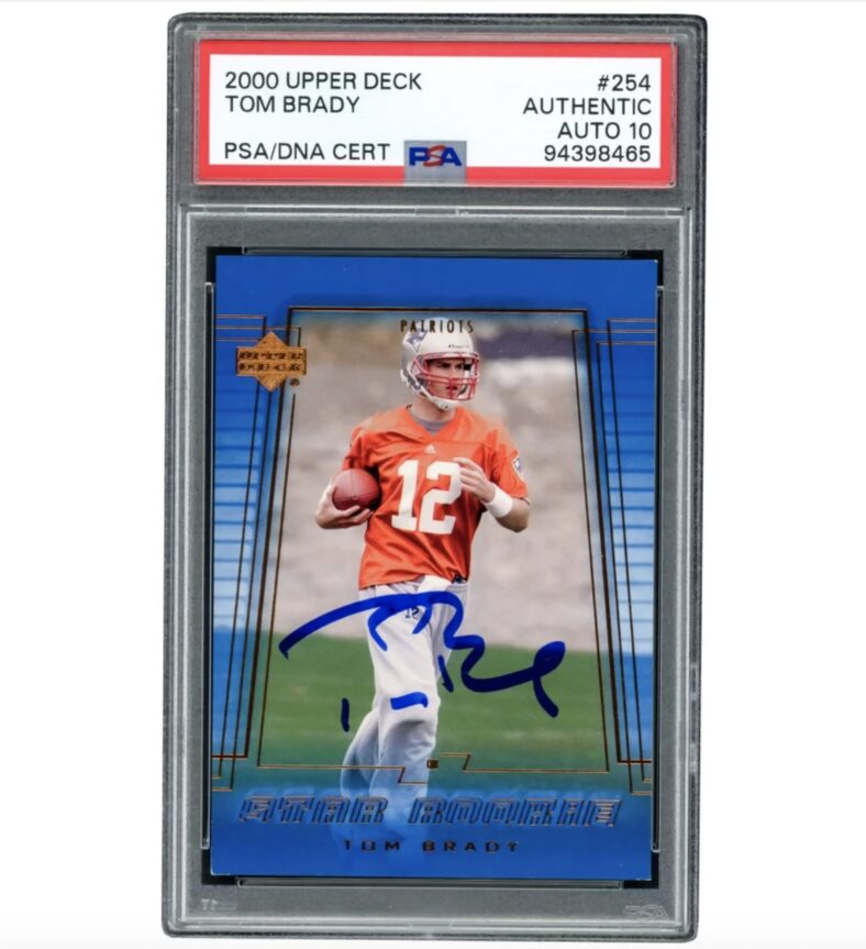 Tom Brady Autographed Rookie Card