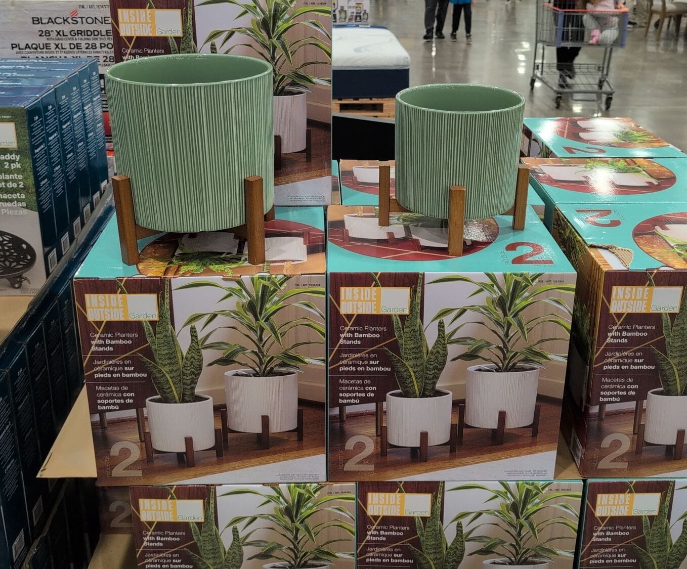 New Product: Ceramic Planters with Bamboo Stands