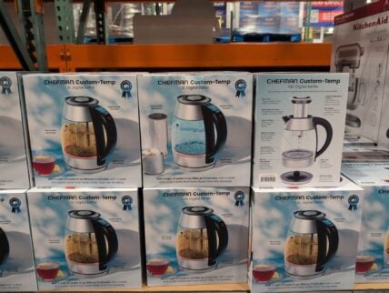 Chefman Kettle 1.8 Ltr W/ Tea Infuser • Rapid Boil- 1500 Watts • Temp Control- Presets at Costco