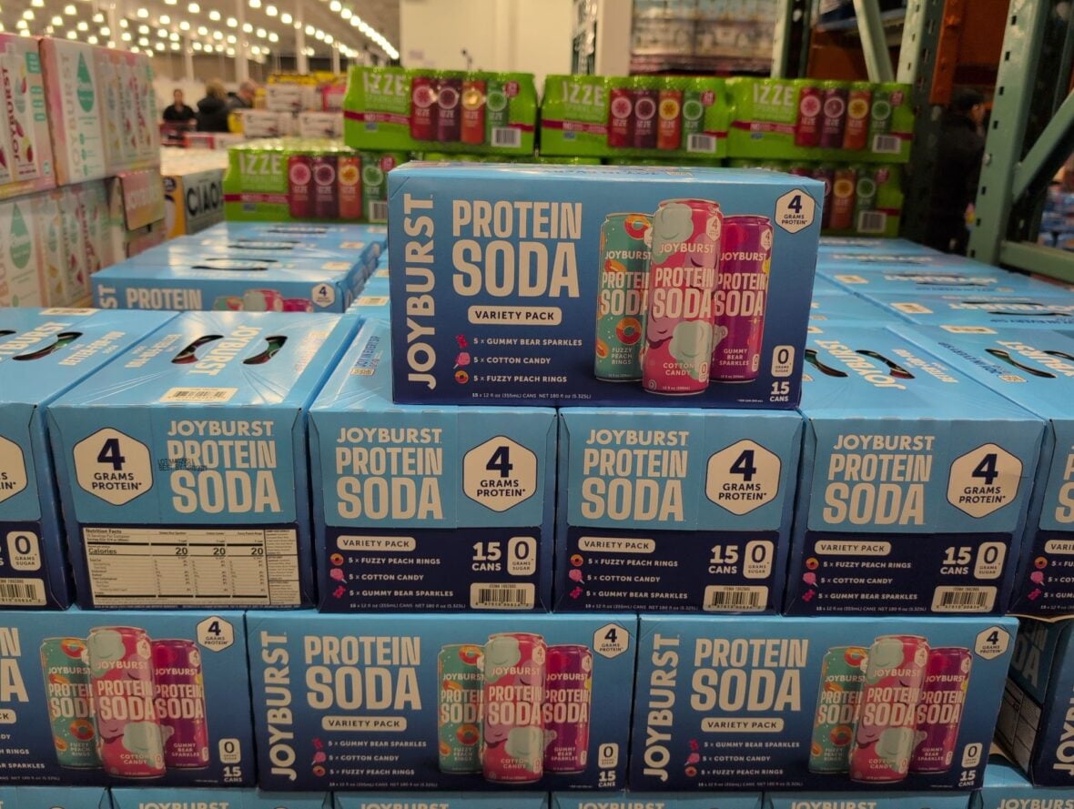 Joyburst Protein Soda 15/12 0z Cans at Costco