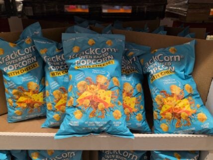 Krackcorn Cheese Popcorn at Costco