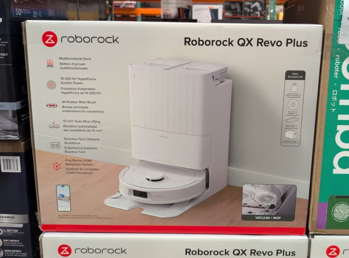 Roborock Vac Mop Robot Ox Revo Plus with Multifunctional Dock 10,000 Pa Hyperforce at Costco