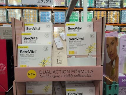 Serovital Revive Capsules 40 Day Supply Improves Skin Hydration at Costco