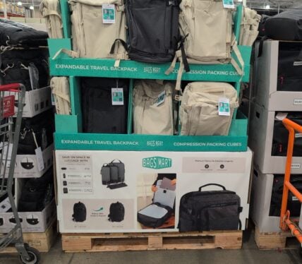 Bagsmart Backpack with Compression Cubes &bull; Spacious Capacity Waterproof Fabric at Costco
