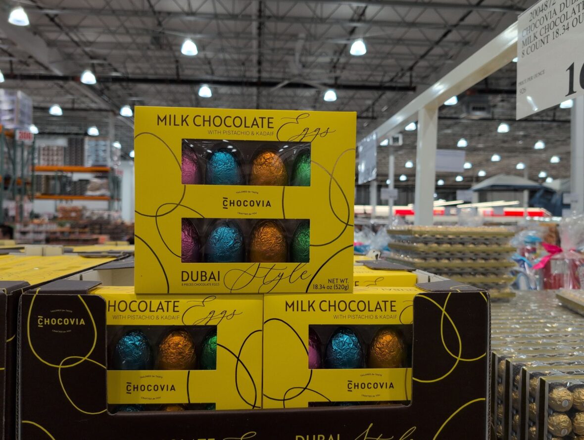 Chocovia Dubai Style Milk Chocolate Eggs at Costco