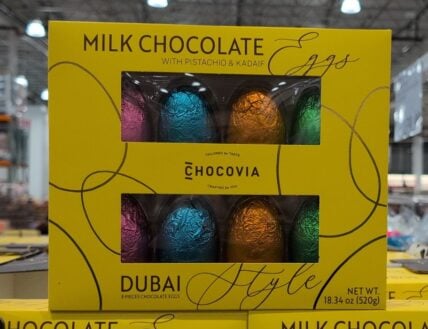 Chocovia Dubai Style Milk Chocolate Eggs at Costco