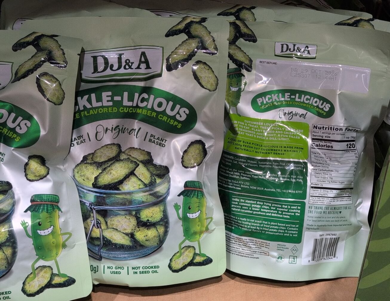 New Product: DJ&A Pickle-licious Cucumber Crisps