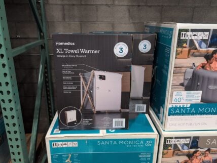 Homedics Luxe Xl Towel Warmer W/ Collaps!ble Design Fits 3 Bath Sheets at Costco