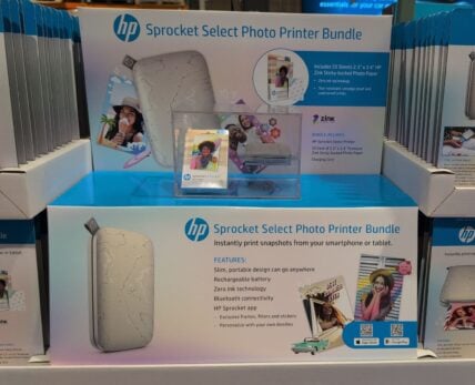 Hp Sprocket Select Photo Printer Bundle W/ 55 Sheets &bull; 2..4