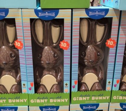 Maud Bourup Giant Chocolate Bunny at Costco