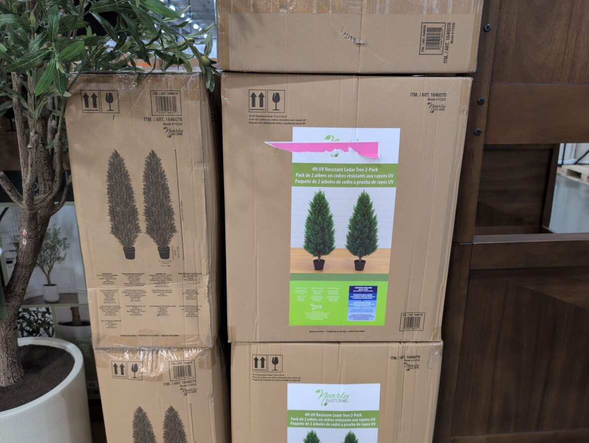 Nearly Nmtural Faux 4 Cedar Tree Uv Resistant • Lifelike Branches at Costco