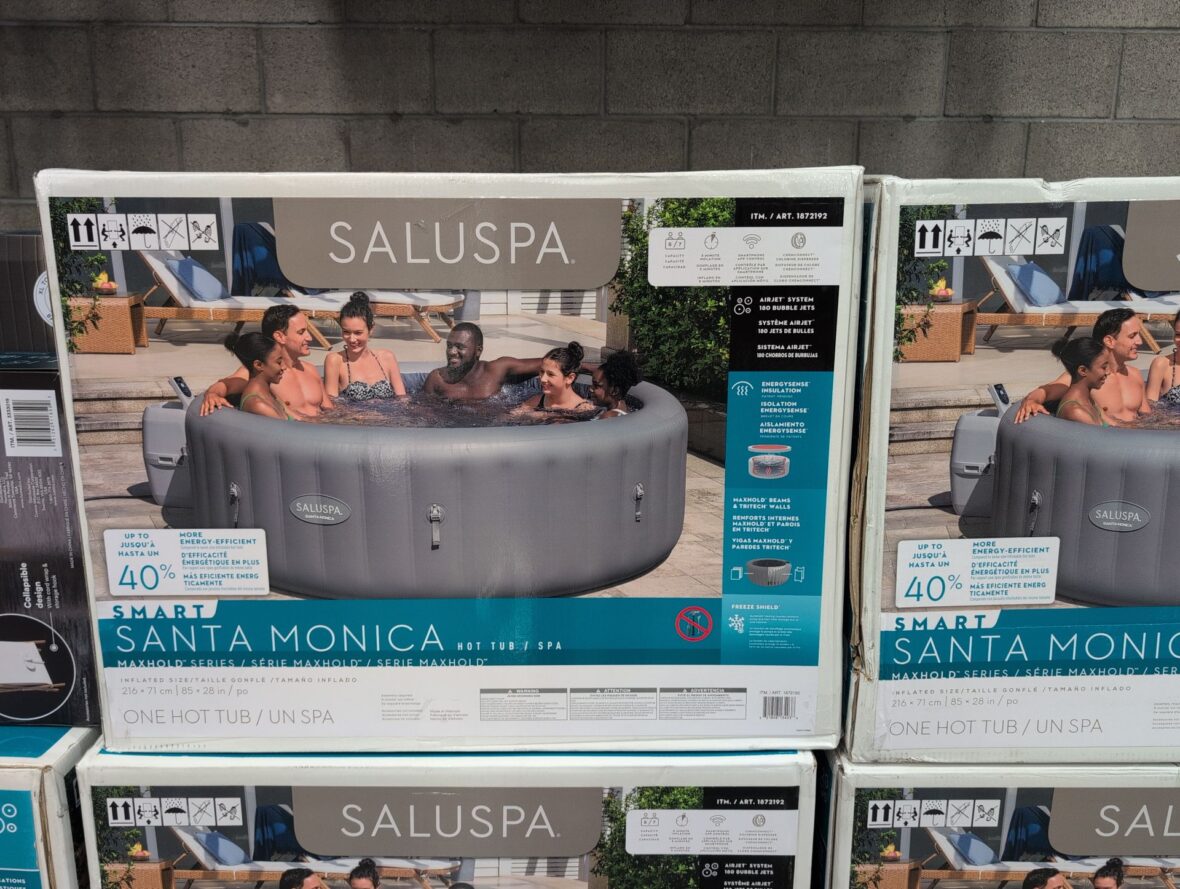 Saluspa Santa Monica Maxhold Energysense Smart Airjet 7 Gray at Costco